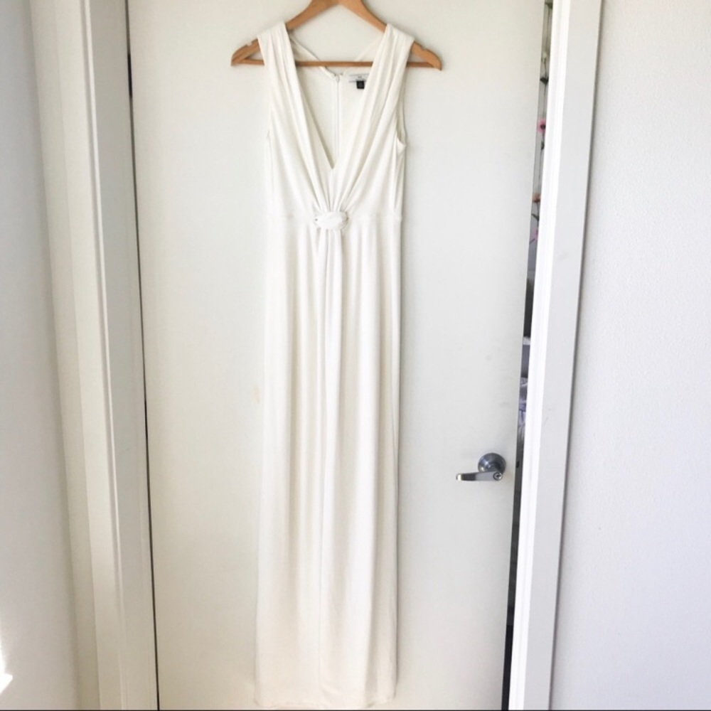 Halstin white gown.  XS